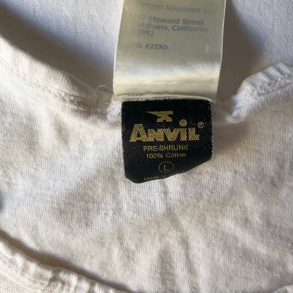 Anvil Women’s Sleeveless Workout Tank Top Size L, Off White, Oakland Athletics - Picture 5 of 7